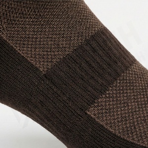 Brown Geometric Pattern <b>Crew</b> <b>Socks</b> for Running Breathable Polyester Spandex Adult Autumn Sports <b>Socks</b> - Product Image 5
