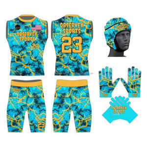 Uniformes de Fútbol Americano 7v7 con Logotipo Personalizado, Sublimados, Impresos, Transpirables, de Malla, Compresión, Antibacterianos, de Secado Rápido para Hombre - Product Image 6