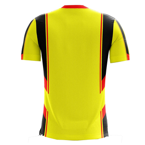 เสื้อฟุตบอลแบบสวมใส่ได้ทั้งชายและหญิง ลายทางหลากสี พิมพ์ลายแบบ Sublimation แขนสั้น ผลิตจากโพลีเอสเตอร์ 100% ทรงแอธเลติก เหมาะสำหรับทุกฤดูกาล ชุดทีม - Product Image 2
