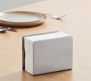 Porte-serviettes en acier inoxydable durable, élégant support à mouchoirs en métal pour une décoration de table moderne, accessoire de vaisselle de haute qualité - Product Image 3