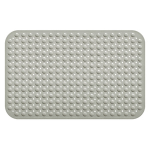 Minimalist Rectangle TPE Bath Mat With Rubber Backing Anti Slip Solid Color For Bathroom <b>Floor</b> Color For Bathroom <b>Floor</b> - Product Image 3