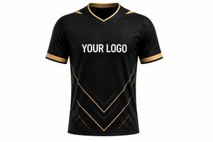 Ensemble de football haut de gamme avec graphismes sublimés, maillot athlétique et short coordonné, 100 % polyester respirant et écologique - Product Image 2