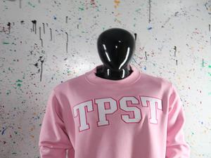 Sudadera TPST Rosa con Cuello Alto, 100% Blanca, con Apliques Bordados, Cuello Ancho, CLUSH SPORTS - Product Image 6