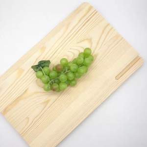 Tabla de cortar de madera de pino redonda cortada a mano Tabla de cortar de estilo ecológico para el hogar Hotel Restaurante para cortar verduras - Product Image 2