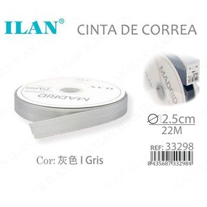 ริบบิ้นสีเทา Ilan Cinta De Correa ขนาด 2.5 ซม. x 22 ม. - Product Image 3