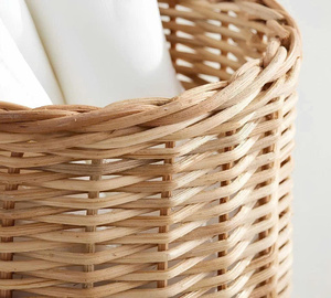 Wholesale Handcrafted Natural Rattan Round Woven <b>Plant</b> Pot Cover Succulent Planter <b>Basket</b> Suitable <b>for</b> Home & Garden - Product Image 6
