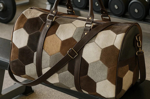 กระเป๋าเดินทางหนังแท้แบบดัฟเฟิล น้ำหนักเบา เป็นมิตรกับสิ่งแวดล้อม พับเก็บได้ ขนาดปรับแต่งได้ ปิดซิป ความจุขนาดใหญ่ - Product Image 3