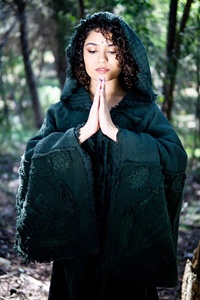 Capa con Capucha de Algodón, Estilo Medieval Élfico, Ropa Renacentista, Disfraz de Cosplay, para Festivales de Fantasía, para Hombres y Mujeres - Product Image 3