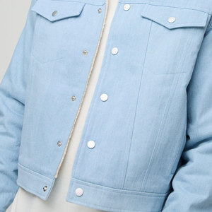 Quality Casual Embroidered Windproof Oversized Drop Shoulder Denim <b>Jeans</b> <b>Jacket</b> for Men Distressed <b>Black</b> 100% Cotton Winter - Product Image 4