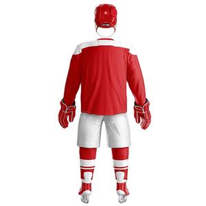 Seragam Jersey Hoki Es Berkualitas Tinggi dengan Logo Tim Olahraga Custom, Cetak Sublimasi, 100% Poliester - Product Image 2