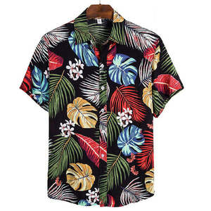 Camisa Hawaiana de Manga Corta para Hombre, Verano, Playa, Venta al Por Mayor de Fábrica, Personalización - Product Image 6