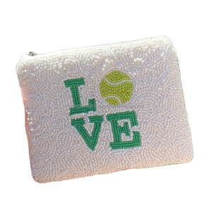 Monedero bordado a mano con cuentas, bolsa de cóctel personalizada Tini Time, cartera con cremallera, gran capacidad, duradero, suave, regalo para mujer - Product Image 2