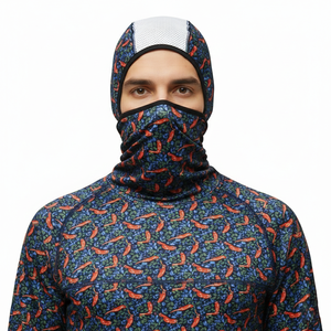 Camisa de pesca de manga larga para hombre con estampado de chile, de secado rápido, UPF 50, para exteriores, 100% poliéster, transpirable, de secado rápido, para pescar - Product Image 4