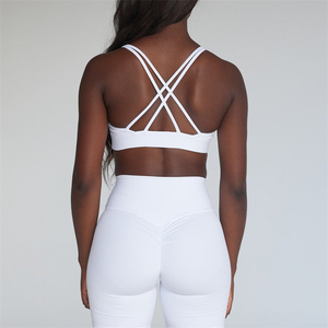 Sujetador deportivo de yoga sin tirantes con cuello en V, ligero, transpirable, ecológico, reversible, lavado, personalizado 2026 - Product Image 6