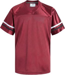 Maillot de football unisexe à col en V, manches courtes, évacuation de l'humidité, 100% polyester, maille respirante, toutes saisons, vêtements de sport pour adultes - Product Image 1