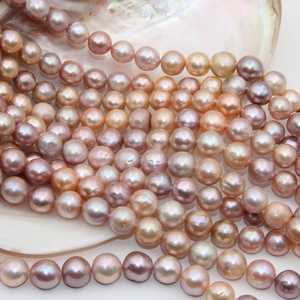 Perlas redondas naturales de agua dulce para la elaboración de joyas, collares, pulseras, manualidades, perlas sueltas, precio al por mayor. - Product Image 2