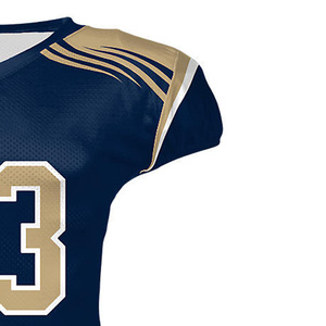 Maillot de football américain, impression numérique par sublimation, 100% polyester, extensible dans quatre sens, respirant, écologique, manches courtes, unisexe - Product Image 4