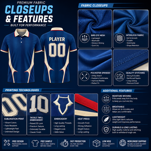 Camiseta Deportiva Personalizada con Sublimación Completa, OEM, Secado Rápido, Transpirable, con Nombre y Número del Jugador, Uniforme para Equipo, Eventos, Personal Deportivo, Polo - Product Image 4