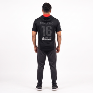 Camiseta Deportiva Personalizada de Manga Corta para Hombre, 100% Poliéster, Tejido Doble de 220g, Secado Rápido, Impresión por Sublimación, Cuello Redondo, Sudadera Híbrida Pro - Product Image 2