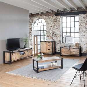 Mueble para TV Vandana Cresta Prime de 120 cm en Madera de Mango - Product Image 2