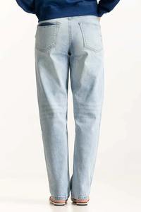 Jeans en denim de style urbain surdimensionné en tissu premium durable, vente en gros, haute qualité, streetwear hip-hop pour femmes avec logo personnalisé - Product Image 2