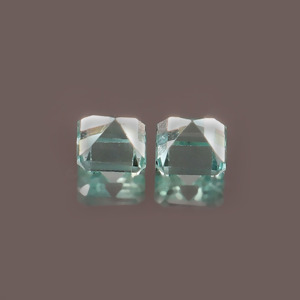 Saphir vert-bleu cultivé en laboratoire, taille Asscher 12 mm, facetté, calibré, pierre précieuse lâche certifiée pour la fabrication de bijoux, vente en gros - Product Image 3