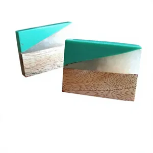 High Quality Handmade Acrylic Lucite Resin Modern Shan India Dresser & Drawer Knobs Rectangular Bedroom Hotel Kitchen Use - Product Image 1