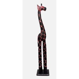 Escultura de Jirafa Hecha a Mano en Madera de Mango, Venta al Por Mayor |   Artesano de Moradabad - Product Image 2