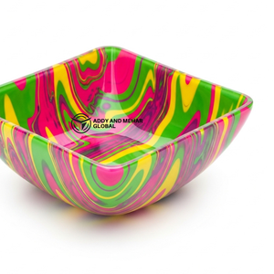 Tazón Decorativo Multicolor para Servir – Tazón Moderno y Artístico para Frutas y Ensaladas, para Mesa de Comedor, Cocina y Hogar Contemporáneo - Product Image 3