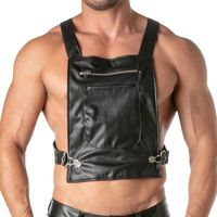 Shorts en cuir pour hommes, taille mi-haute, noir uni, sous-vêtements sexy, tenue de club, coupe extensible