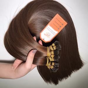 ไม่ผ่านการแปรรูปไม่มีการประมวลผลสารเคมีเคราติน I เคล็ดลับต่อผมผมมนุษย์เวียดนาม Super Double Drawn - Product Image 6