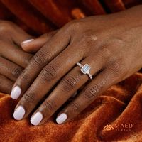 Bague de luxe élégante en moissanite taille émeraude avec pierres latérales pour femme, en or rose, pour fiançailles, mariage, anniversaire, usage quotidien, cadeau USA
