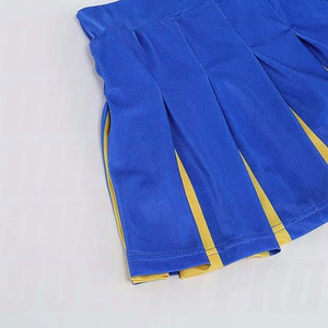 Disfraz de Animadora para Niñas, Traje de Animadora Infantil con Pompones, Disfraz de Halloween para Niños, Uniforme Escolar - Product Image 2