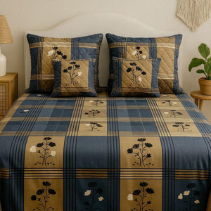 Ropa de Cama Royal Grace para Elevar el Nivel de Su Cama Diaria |   Juego de Ropa de Cama de 5 Piezas, Tamaño Grande |   Fundas de Almohada Acolchadas con Cierre |   Cojines Acolchados - Product Image 1