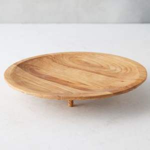 Plato Elevado de Acacia, Soporte de Madera Estilo Rústico para Exhibición en Escritorio, Base de Madera Natural Moderna - Product Image 4