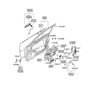 มือจับของแท้ใหม่ ภายใน OEM 826102G000K2 - Product Image 2