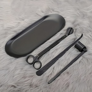 4-Piece Set Candle Accessories Including Candle Extinguishing Cover <b>Wick</b> Scissors Candle Extinguishing Hook Diamond Storage Tray - Product Image 3