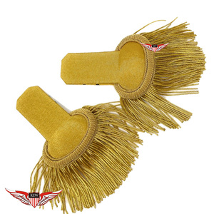 Epaulettes Rojos de la Mejor Calidad con Flecos, Epaulettes Franceses Napoleónicos, Ecológicos - Product Image 4