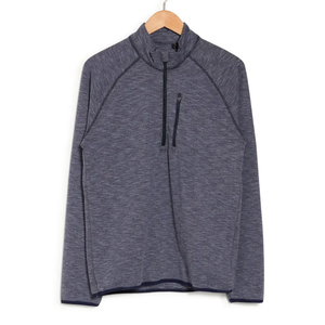 Half Zipper <b>Fleece</b> <b>Sherpa</b> Half Zipper Sweatshirt Winter OEM 2025 New Design Men's Half Zipper Sweatshirt Custom Solid Color - Product Image 5