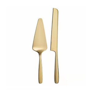 Exclusive Metal <b>Cake</b> <b>Server</b> Set Stainless Steel <b>Cake</b> Knife Spatula Set Party Serving Utensils - Product Image 2