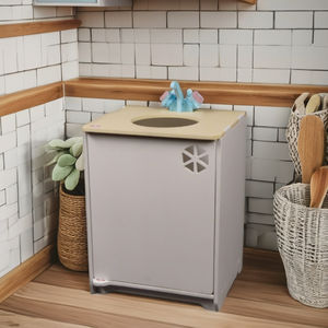 Matériaux durables et sûrs, bords lisses, meubles pour la maison, contreplaqué de pin américain, lavabo pour jouets - Product Image 4
