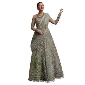 Robe de soirée pakistanaise pour femmes, robe de soirée de luxe brodée, tenue de soirée formelle pour invitées de mariage - Product Image 1