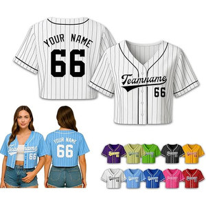 Maillot de softball personnalisé blanc pour femme – Maillot de baseball personnalisé avec nom et numéro d'équipe, manches courtes, design léger - Product Image 1