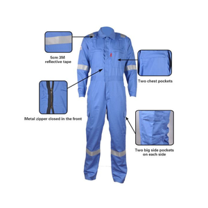 Traje de trabajo de Ropa ignífuga ligera de ALTA CALIDAD, mono uniforme, ropa de trabajo, soldadura resistente al fuego, MOQ BAJO, OEM/ODM - Product Image 4