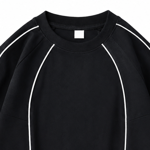 Mens <b>Raglan</b> Tees 100% Cotton Puff Print 300 GSM OEM ODM Bulk Clothing Orders Daily Casual Wear Wholesale Apparel Printed Apparel - Product Image 4