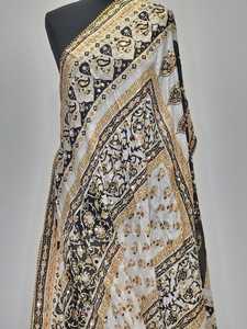 Mirror Work <b>Shawls</b> Traditional Scarves <b>Shawls</b> & Hijab Elegant Embroidered Fashion <b>Wrap</b> for Women <b>Wedding</b> Party Wear - Product Image 2