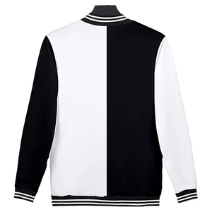 Veste universitaire pour homme avec logo personnalisé sur le devant, respirante, coupe-vent, écologique, en laine, coton et toile, coupe classique, décontractée pour l'hiver - Product Image 2