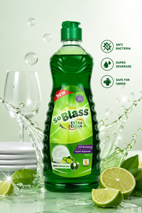 SoBlass Green Lemon Dishwashing <b>Liquid</b> Detergent Hand and Utensil Cleaner Super Degreaser for Kitchen Cleaning - Product Image 2