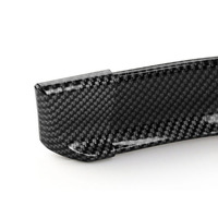 Aileron arrière universel en fibre de carbone Performance Ducktail avec protection en caoutchouc, installation facile, motif fibre de carbone