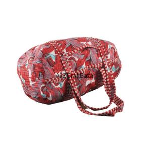 Elegante Bolsa de Viaje Ecológica de Fin de Semana, Lona de Algodón Suave con Estampado a Mano, Cierre de Cremallera, para Todos los Viajeros - Product Image 6